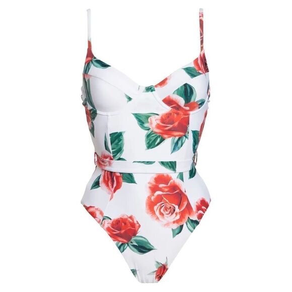 Onia x WeWoreWhat Danielle one piece Rose - Picture 9 of 11